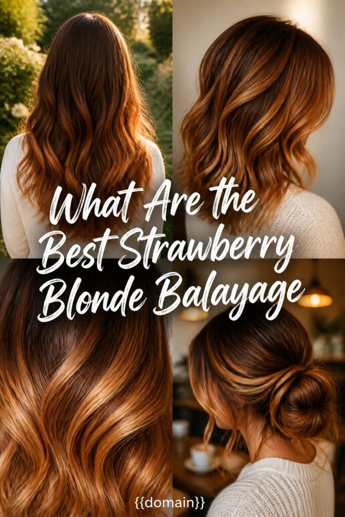 What Are the Best Strawberry Blonde Balayage On Brown Hair?