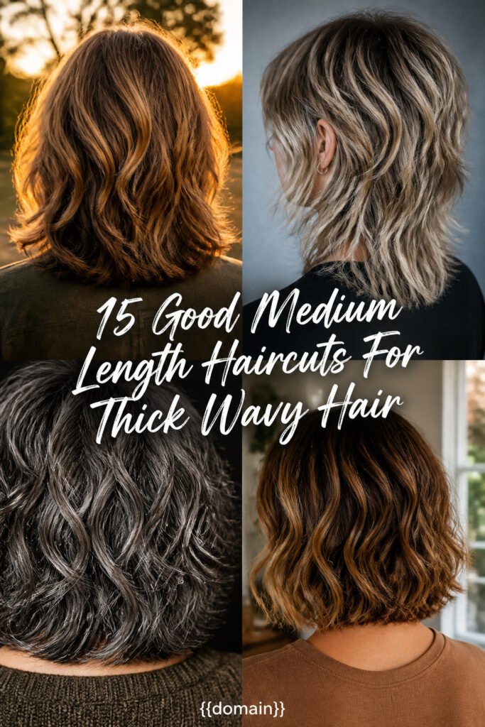 15 Good Medium Length Haircuts For Thick Wavy Hair