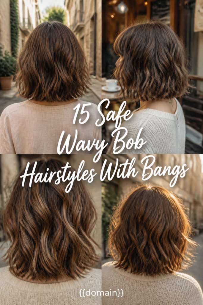 15 Safe Wavy Bob Hairstyles With Bangs