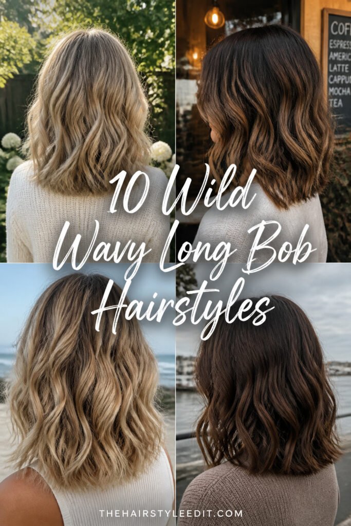 10 Wild Wavy Long Bob Hairstyles (Wavy Lob)