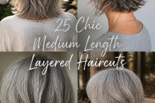 25 Chic Medium Length Layered Haircuts For Women Over 70