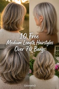10 Free Medium Length Hairstyles Over 70 With Bangs
