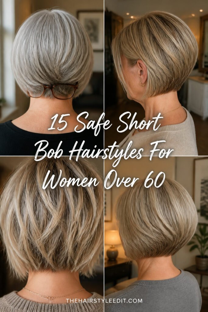 15 Safe Short Bob Hairstyles For Women Over 60 With Glasses