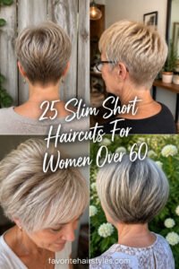 25 Slim Short Haircuts For Women Over 60 With Glasses…