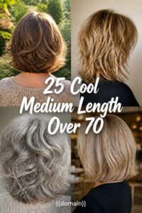 25 Cool Medium Length Hairstyles For Women Over 70
