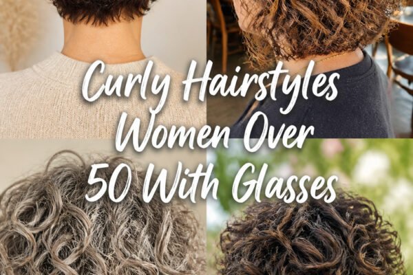 Curly Hairstyles For Women Over 50 With Glasses (Real…