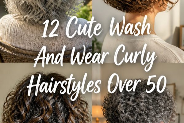 12 Cute Wash And Wear Curly Hairstyles For Women Over 50