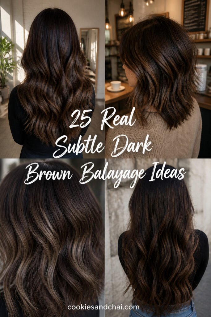 25 Real Subtle Dark Brown Balayage Ideas