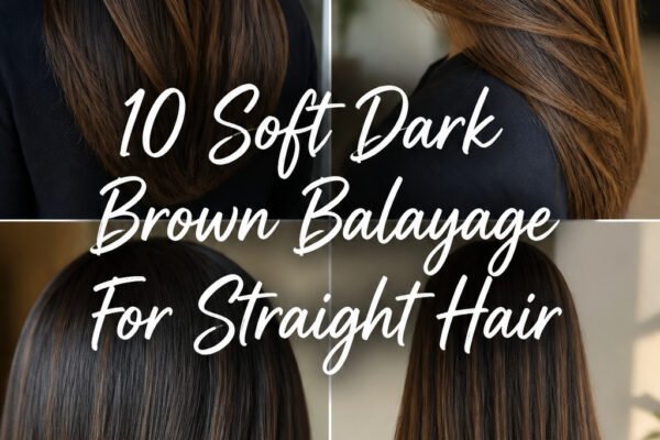 10 Soft Dark Brown Balayage For Straight Hair