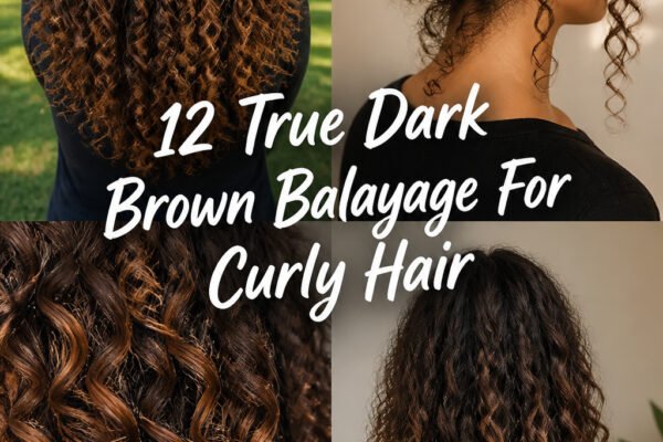 12 True Dark Brown Balayage For Curly Hair