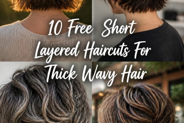 10 Free Short Layered Haircuts For Thick Wavy Hair