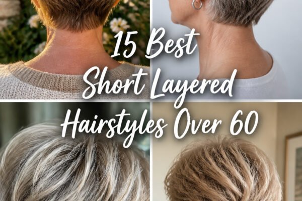 15 Best Short Layered Hairstyles For Women Over 60 With…