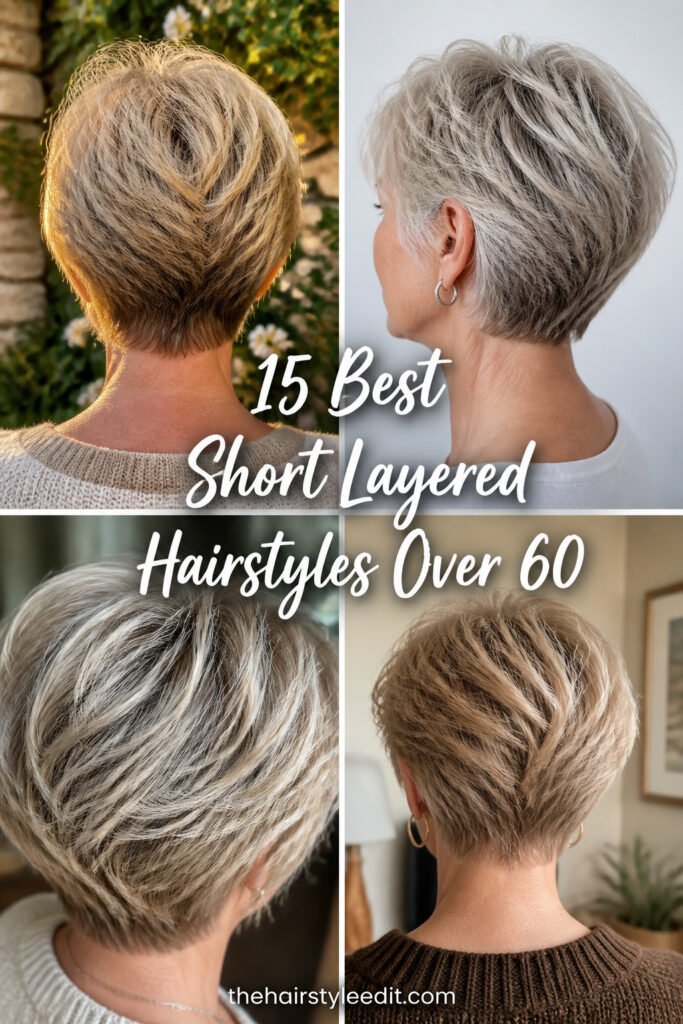 15 Best Short Layered Hairstyles For Women Over 60 With…