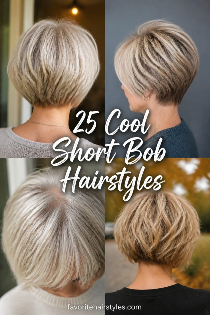 25 Cool Short Bob Hairstyles For Women Over 60 With Fine…