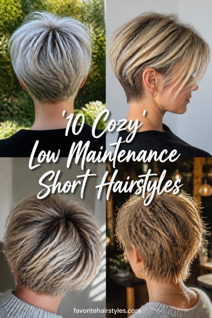 10 Cozy Low Maintenance Short Hairstyles For Women Over…