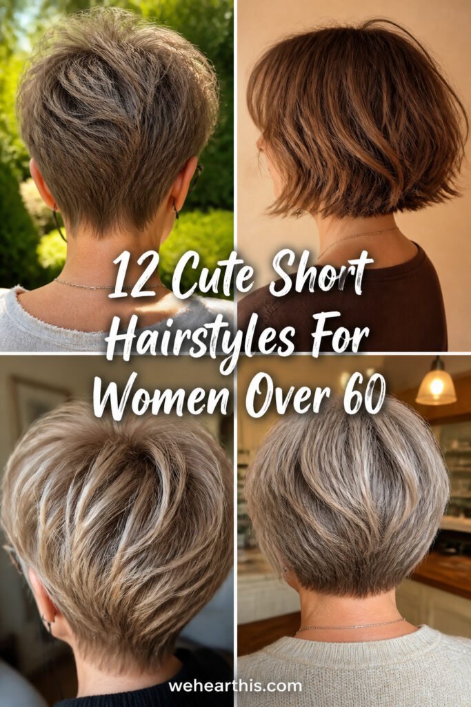 12 Cute Short Hairstyles For Women Over 60 With Fine…