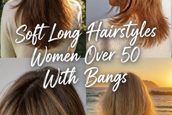10 Soft Long Hairstyles For Women Over 50 With Bangs