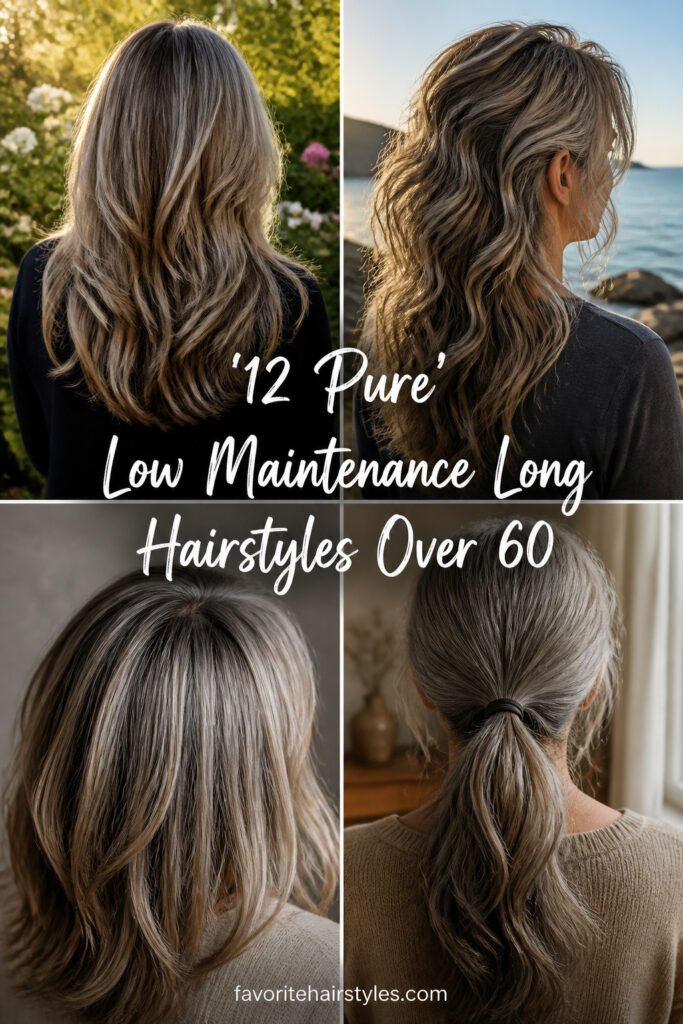 12 Pure Low Maintenance Long Hairstyles For Women Over 60
