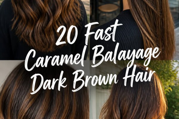 20 Fast Caramel Balayage On Dark Brown Hair