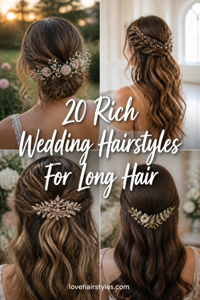 20 Rich Wedding Hairstyles For Long Hair