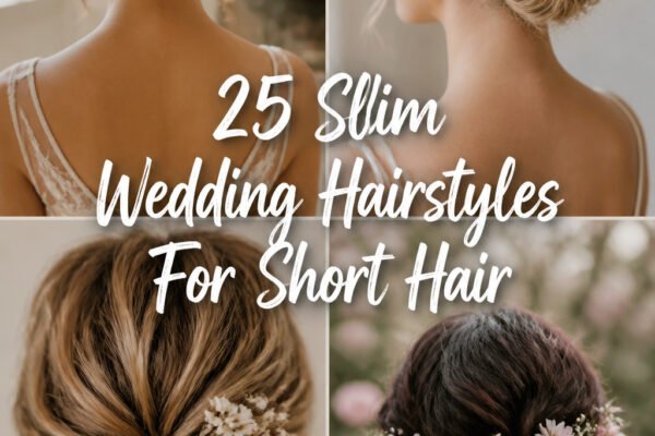25 Slim Wedding Hairstyles For Short Hair