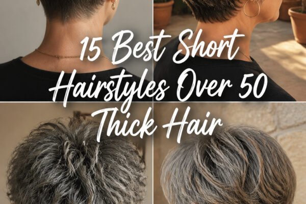 15 Best Short Hairstyles For Women Over 50 With Thick Hair