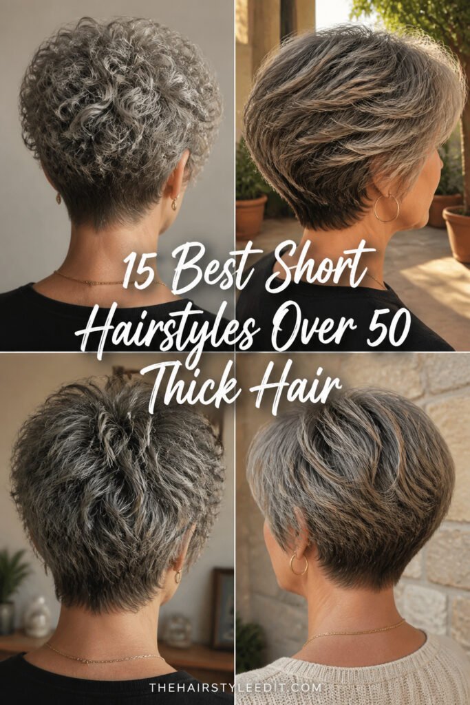 15 Best Short Hairstyles For Women Over 50 With Thick Hair