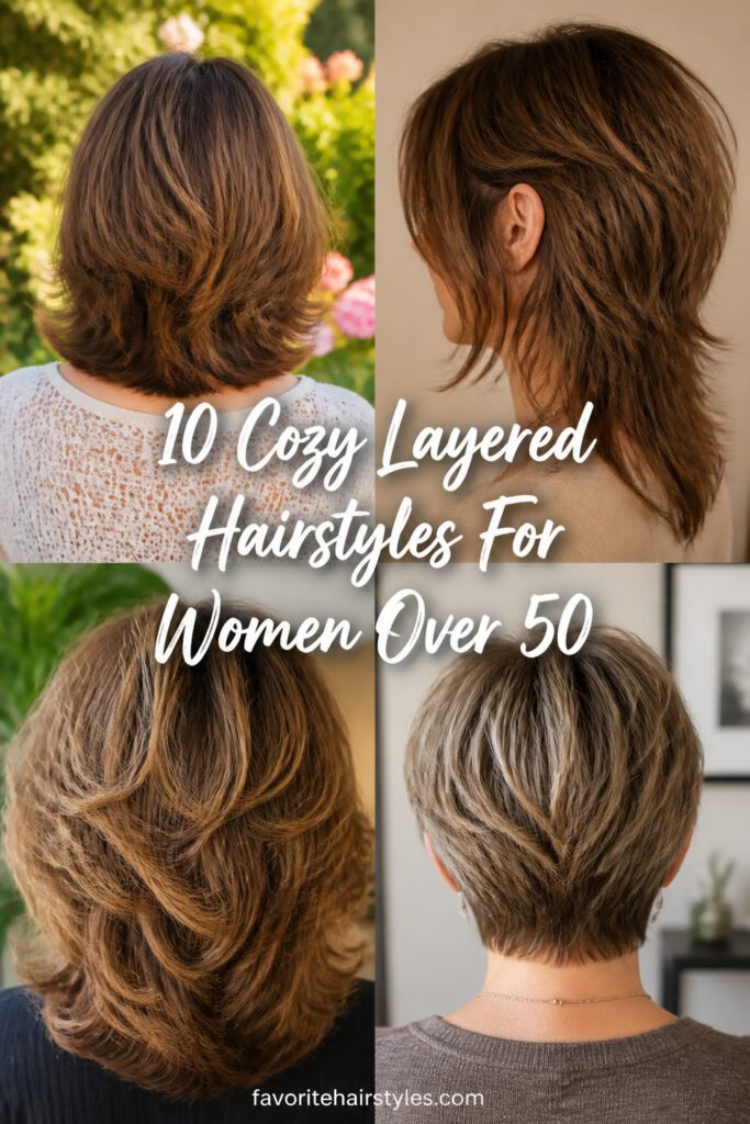 10 Cozy Layered Hairstyles For Women Over 50 With Thick Hair