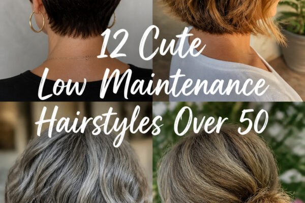 12 Cute Low Maintenance Hairstyles For Women Over 50…
