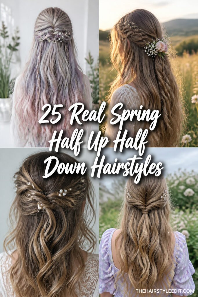 25 Real Spring Half Up Half Down Hairstyles Long Hair