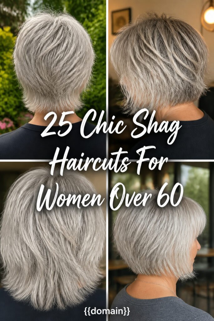 25 Chic Shag Haircuts For Women Over 60 With Fine Hair