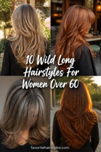 10 Wild Long Hairstyles For Women Over 60 With Bangs