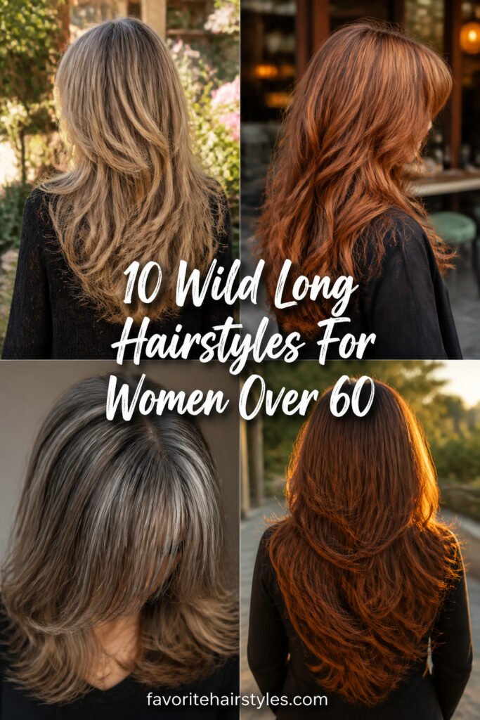 10 Wild Long Hairstyles For Women Over 60 With Bangs