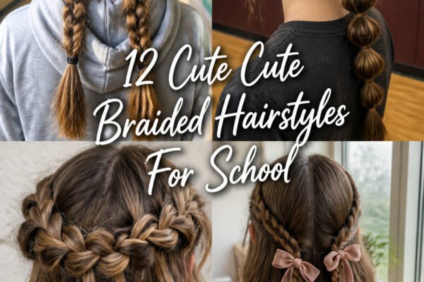 12 Cute Cute Braided Hairstyles For School