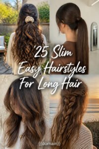 25 Slim Easy Hairstyles For Women With Long Hair