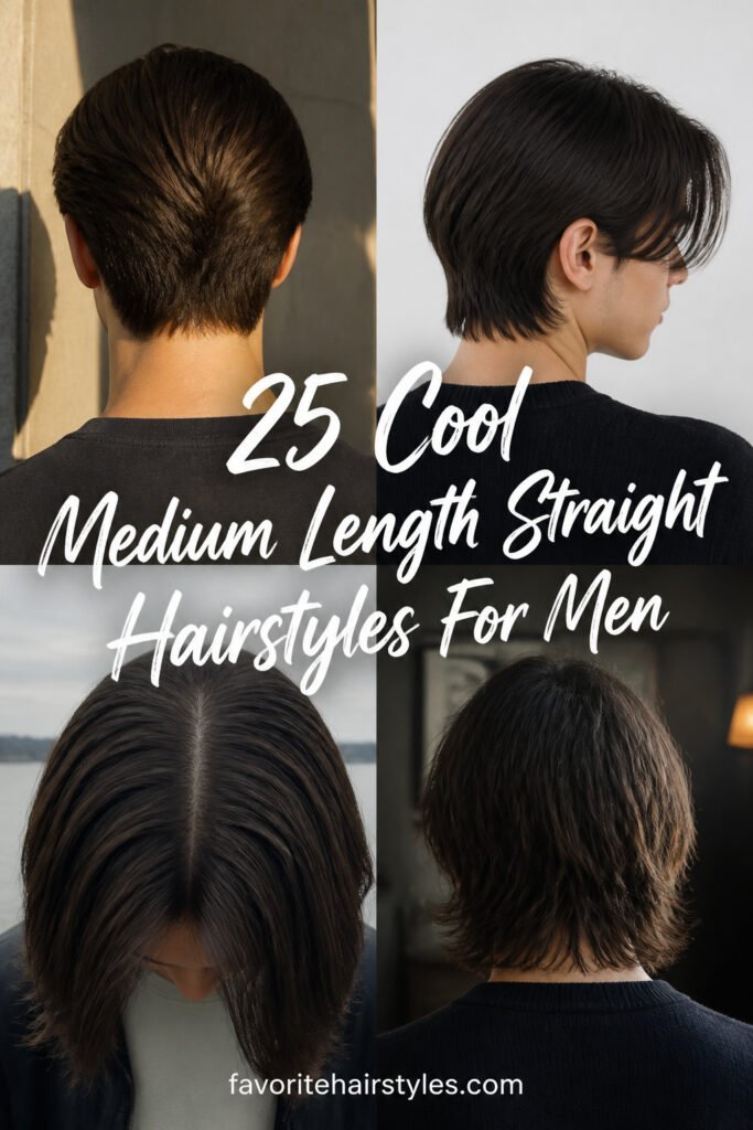 25 Cool Medium Length Straight Hairstyles For Men