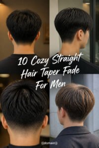 10 Cozy Straight Hair Taper Fade For Men