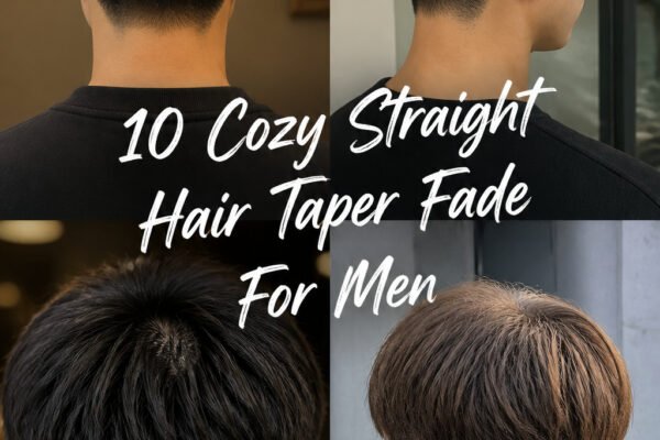 10 Cozy Straight Hair Taper Fade For Men