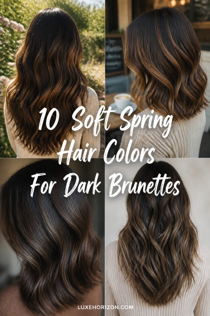 10 Soft Spring Hair Colors For Dark Brunettes