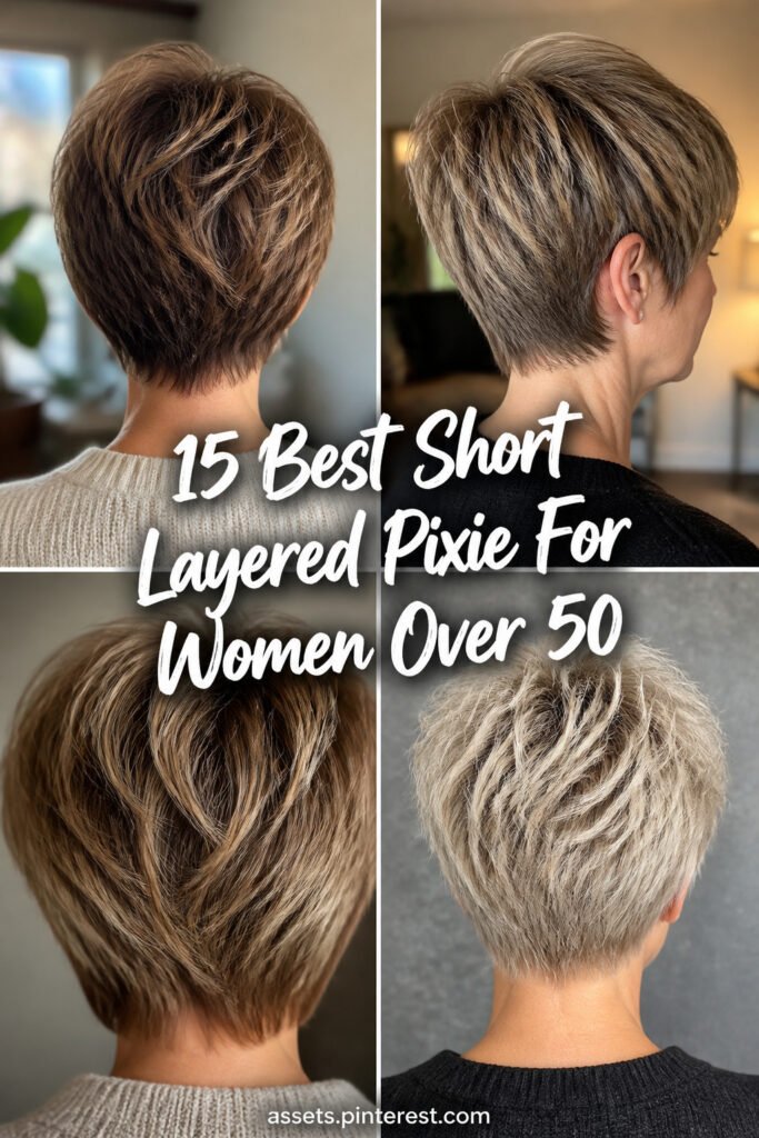 15 Best Short Layered Pixie For Women Over 50 Fine Hair