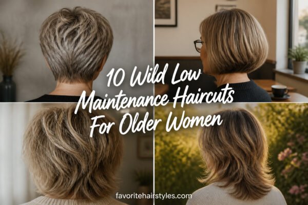 10 Wild Low Maintenance Haircuts For Older Women With…
