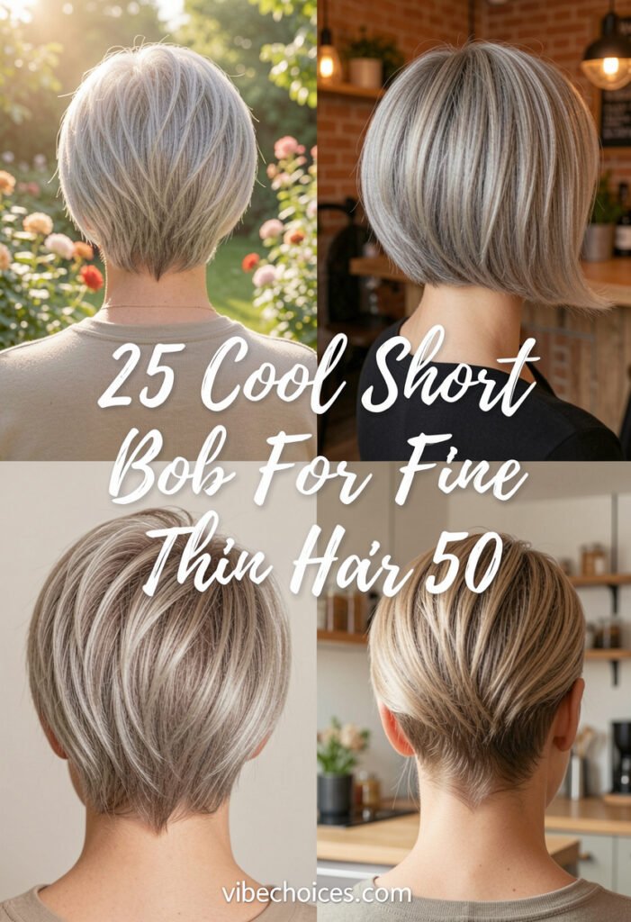 25 Cool Short Bob For Fine Thin Hair Over 50