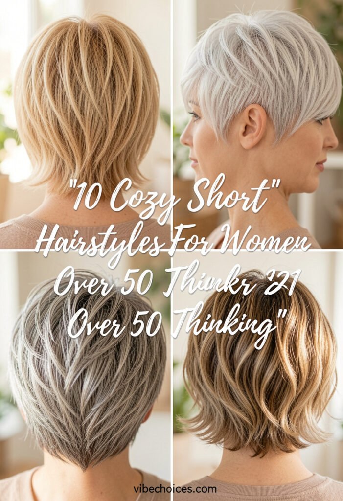 10 Cozy Short Hairstyles For Women Over 50 With Thinning…
