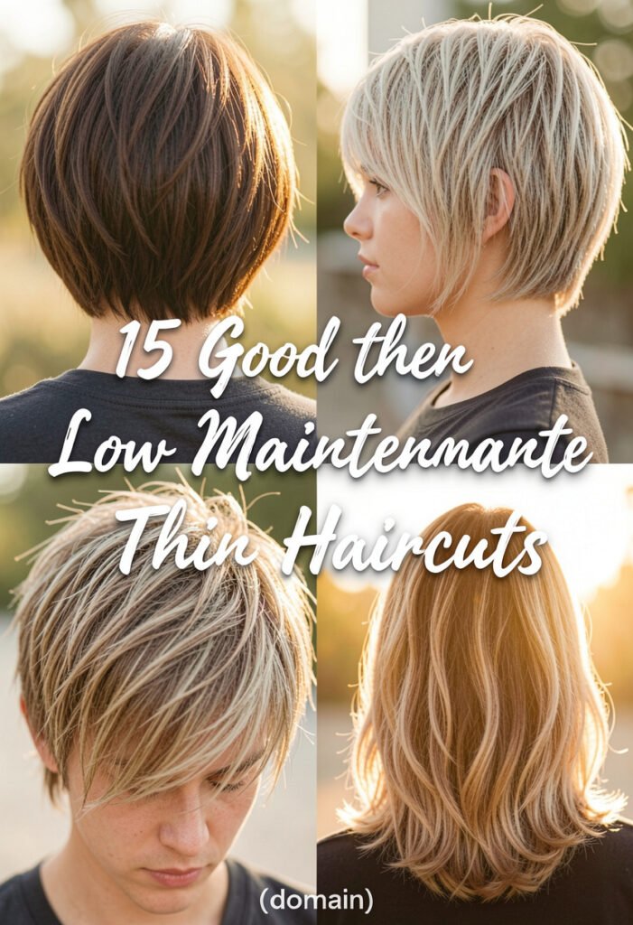 15 Good Low Maintenance Haircuts For Thin Hair