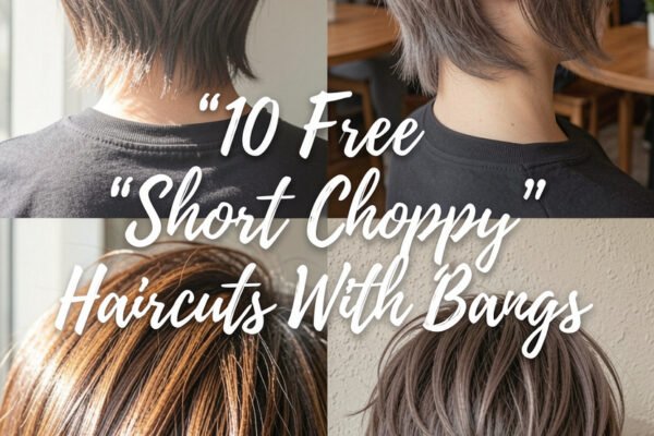 10 Free Short Choppy Haircuts With Bangs