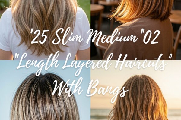 25 Slim Medium Length Layered Haircuts With Bangs
