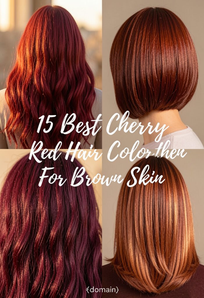15 Best Cherry Red Hair Color For Brown Skin