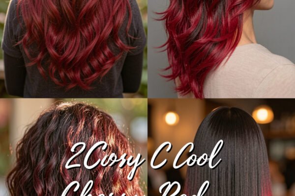 25 Cool Cherry Red Balayage On Dark Hair