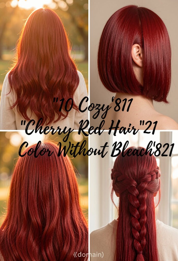 10 Cozy Cherry Red Hair Color Without Bleach