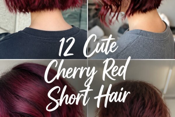 12 Cute Cherry Red Hair Color Ideas For Short Hair